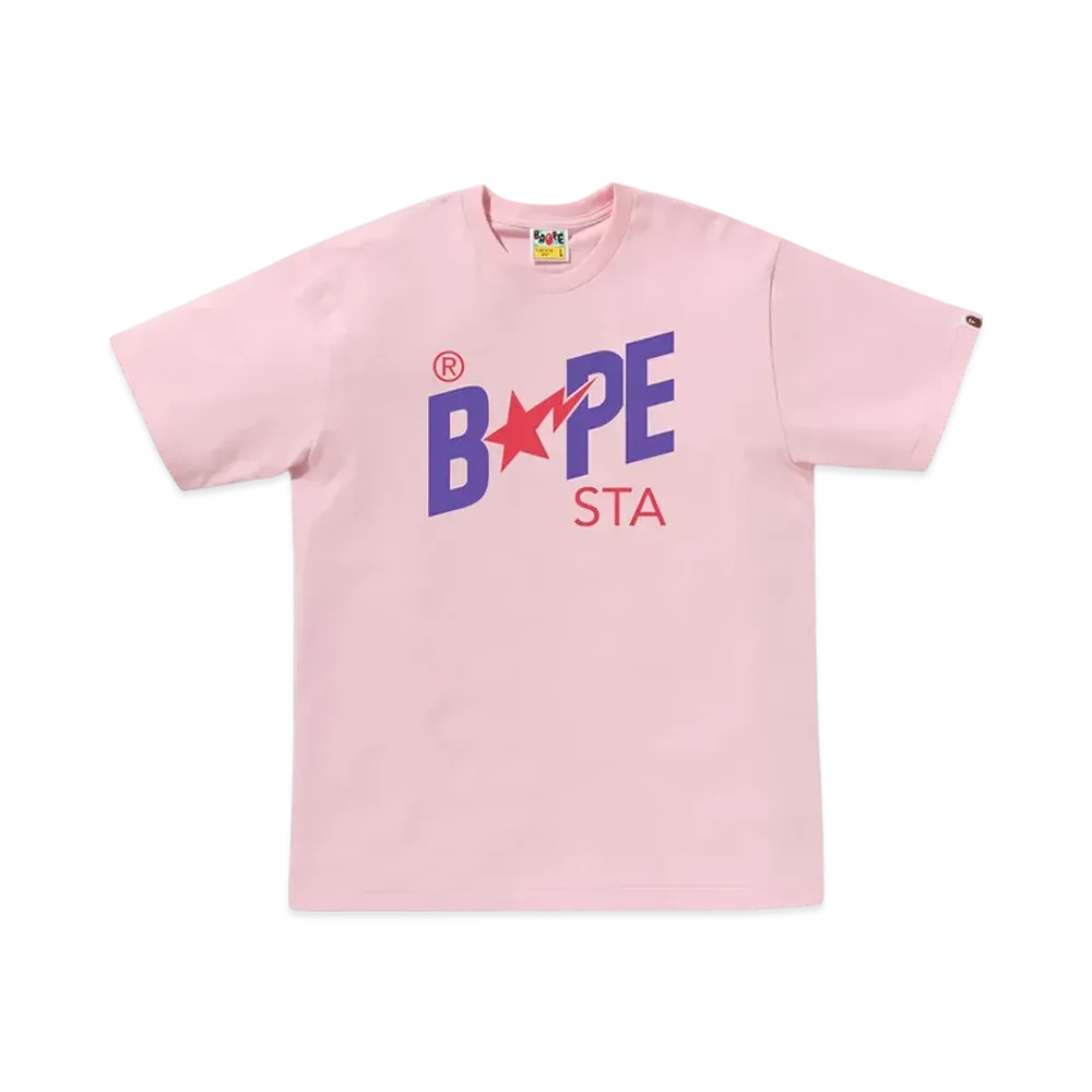A BATHING APE Colors Bape Sta Tee "Pink"