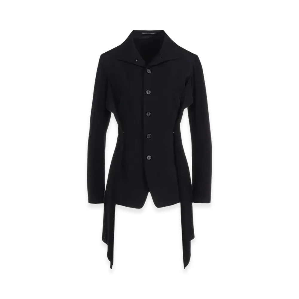Yohji Yamamoto Gabardine Combination Jackets "Black"