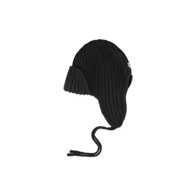 WIND AND SEA Knit Flight Cap "Black"