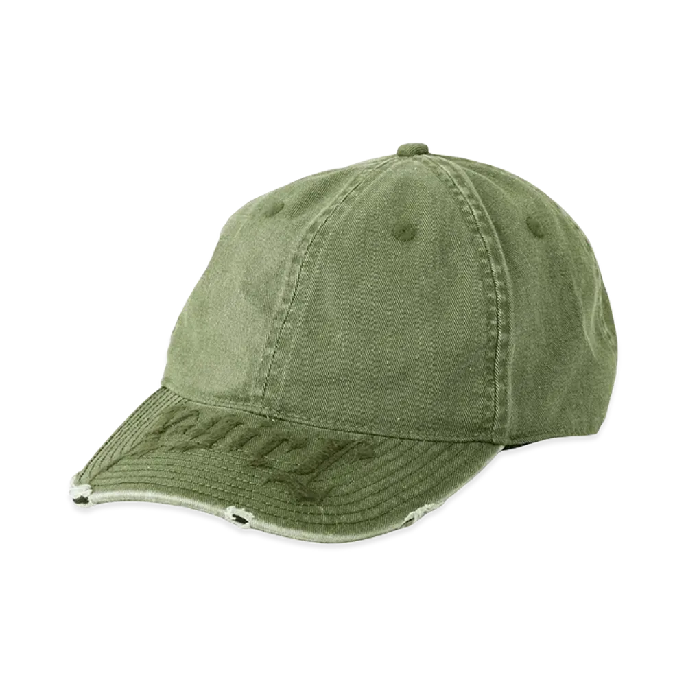 X-Girl Women's Gothic Logo 6Panel Cap "Olive"