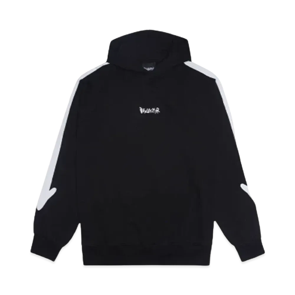 DISCLAIMER DIS MAGLIA UOMO CON CAPPUCCIO IN FEL "NERO"