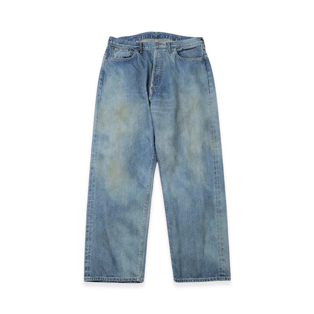 A.PRESSE No.37 Washed Wide Denim Pants "Indigo"