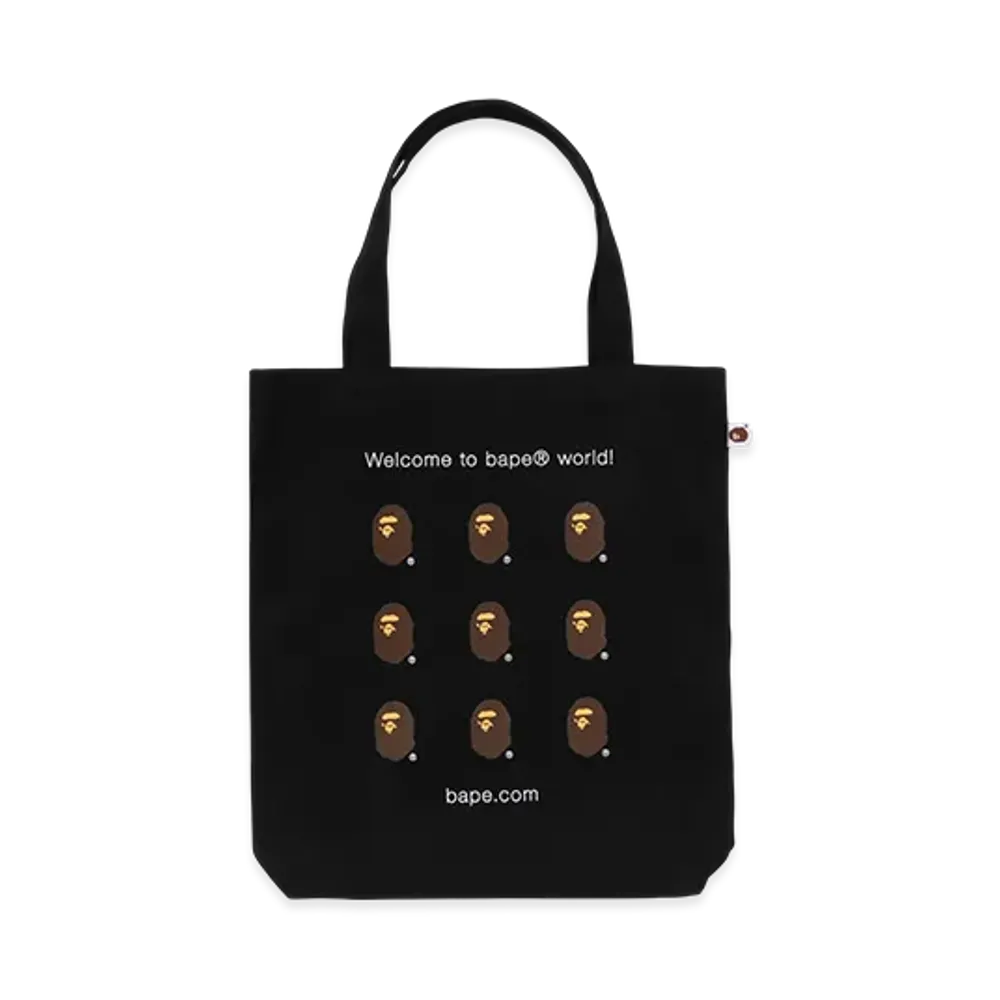 A BATHING APE Bape.Com Tote Bag "Black"