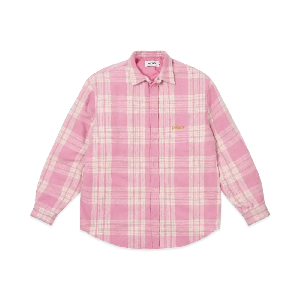 PALACE Check Insulated Shirt "Pink"