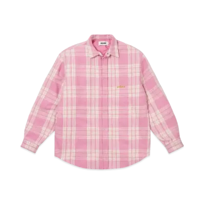 PALACE Check Insulated Shirt "Pink"