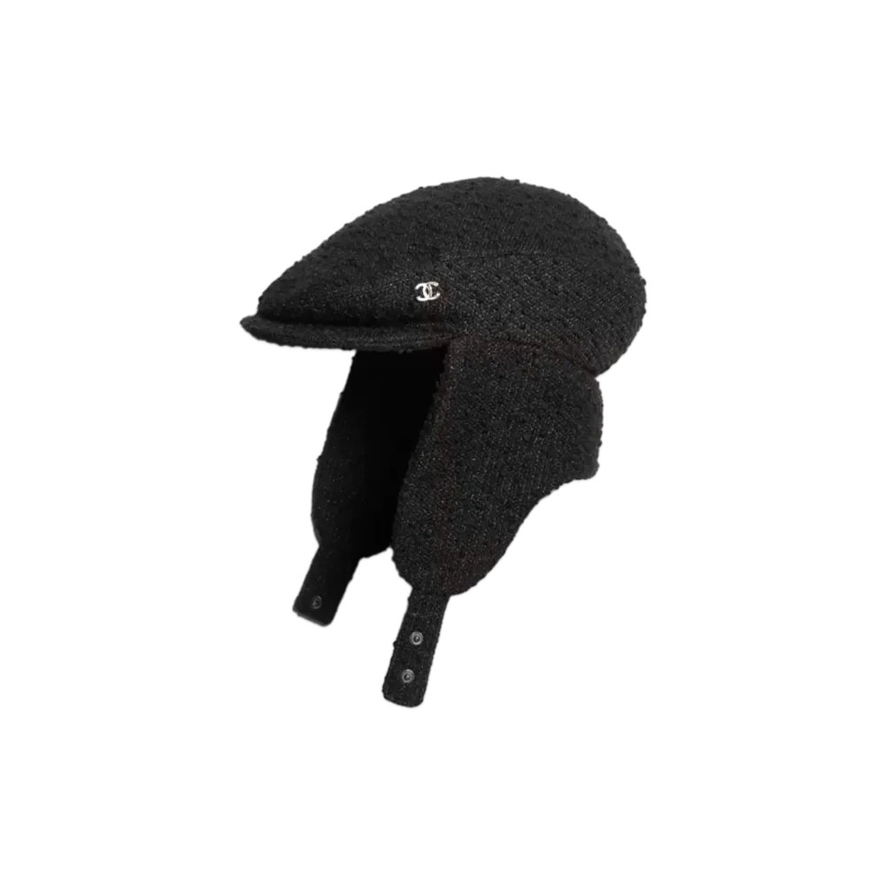 CHANEL Cap Tweed "Black"