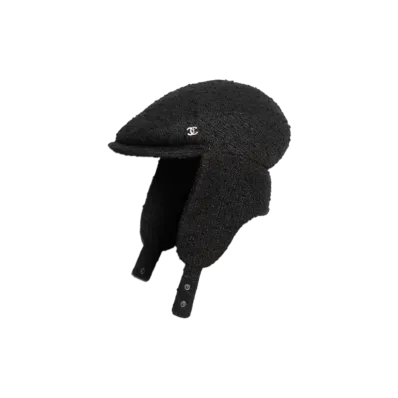 CHANEL Cap Tweed "Black"