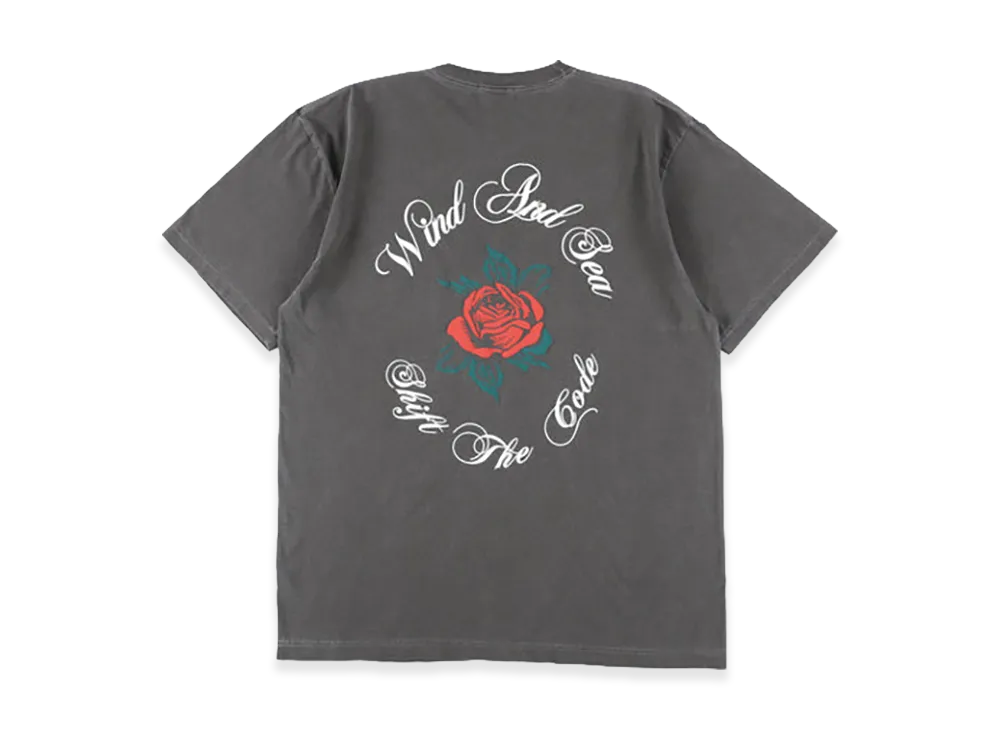 WIND AND SEA Rose Logo S/S Tee "Black"