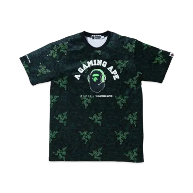 A BATHING APE / Razer A Bathing Ape Neon Camo Team Tee "Black"
