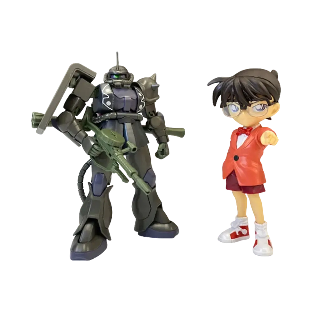 ENTRY GRADE Conan Edogawa [MS-06S Zaku II color] & HG 1/144 MS-06S Zaku II [Shuichi Akai color]