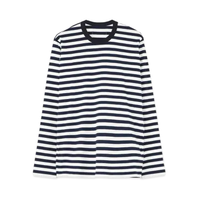 Yohji Yamamoto Y's BORDER Y's STITCH BIG LONG T "Navy"