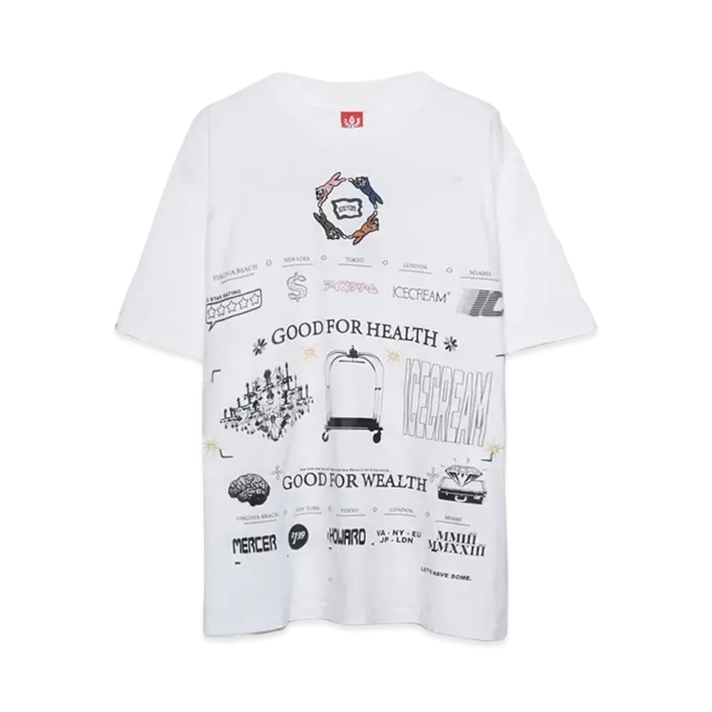 ICECREAM COTTON T-SHIRT ALLSTAR "WHITE"