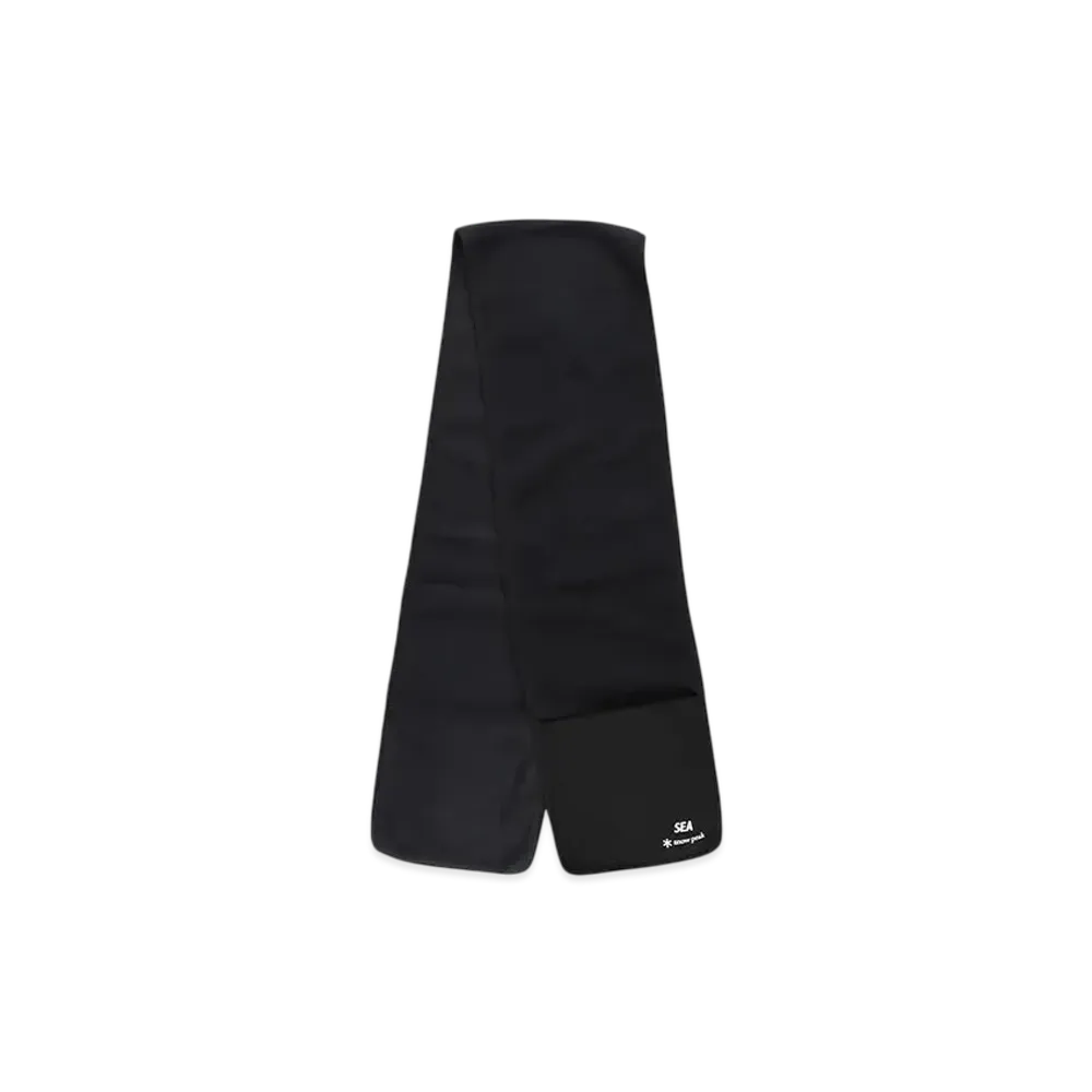 WIND AND SEA x Snow Peak Polartec Double Face Wr Fleece Stole "Black"