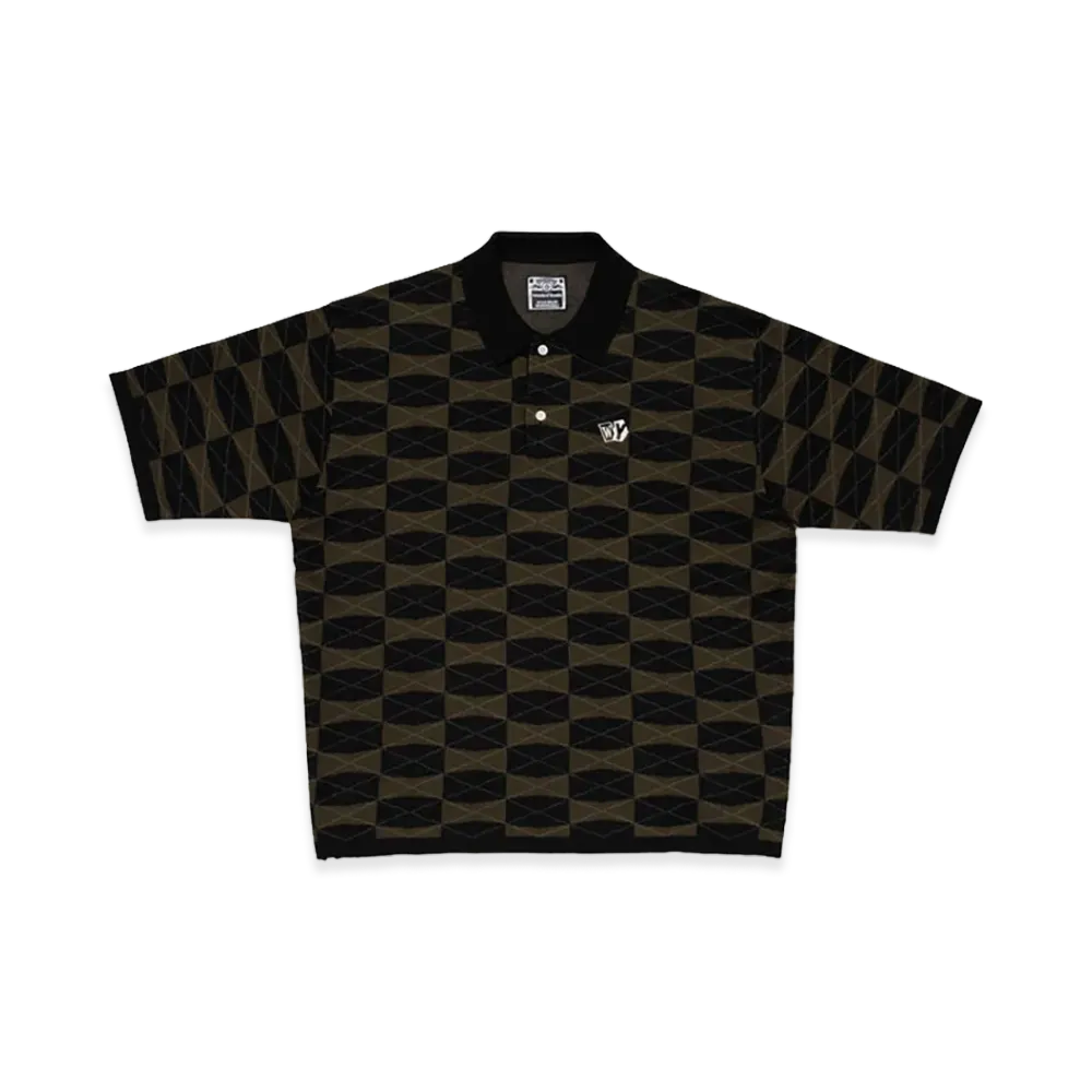 Wasted Youth Knit Polo S/S "Olivedrab"