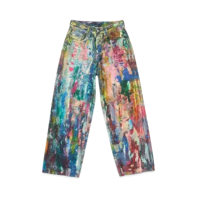 Acne Studios Baggy Fit Jeans - 1981F "Blue/Multi"