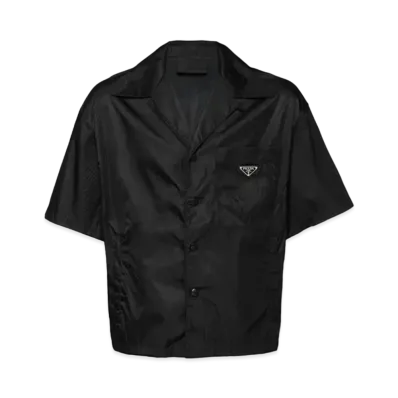 PRADA Re-Nylon Short Sleeve Shirt "Black"