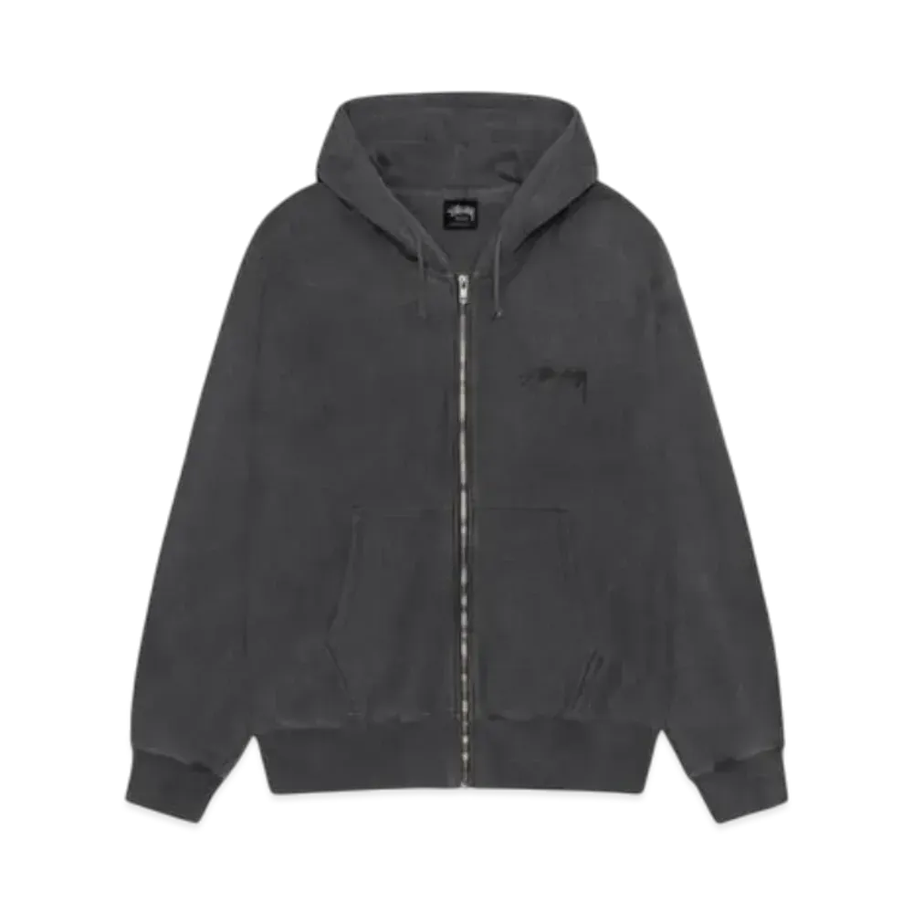 Stussy Modern Age Zip Hoodie Pigment Dyed "Black"
