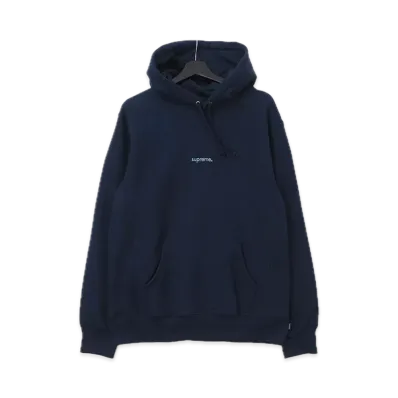 Supreme Trademark Hooded Sweatshirt "navy"