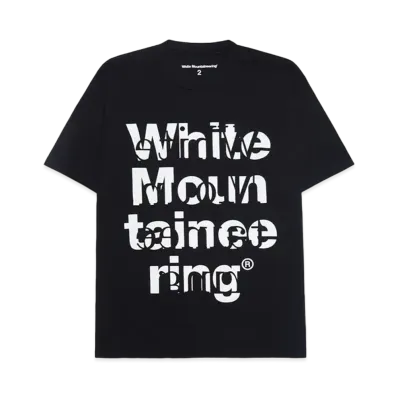 White Mountaineering DOUBLE LOGO T-SHIRT "BLACK"