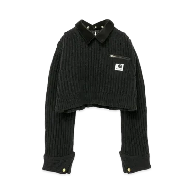 Carhartt WIP x sacai Knit Pullover Detroit "Black"