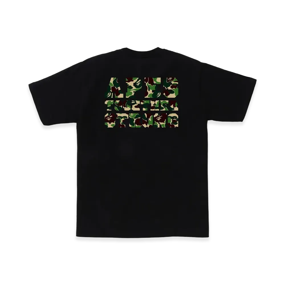 A BATHING APE ABC Camo College ATS Tee "Black/Green"