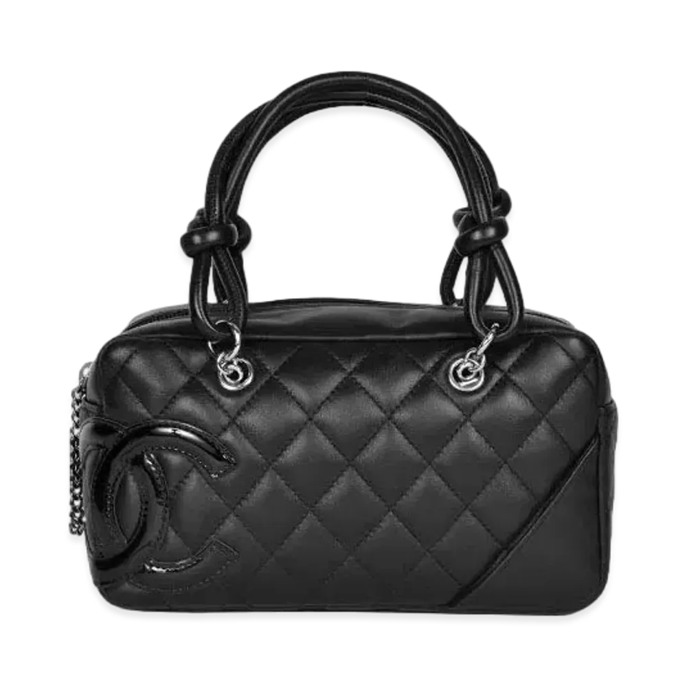CHANEL Cambon Line Small Bowler Bag Mini "Black/Enamel"