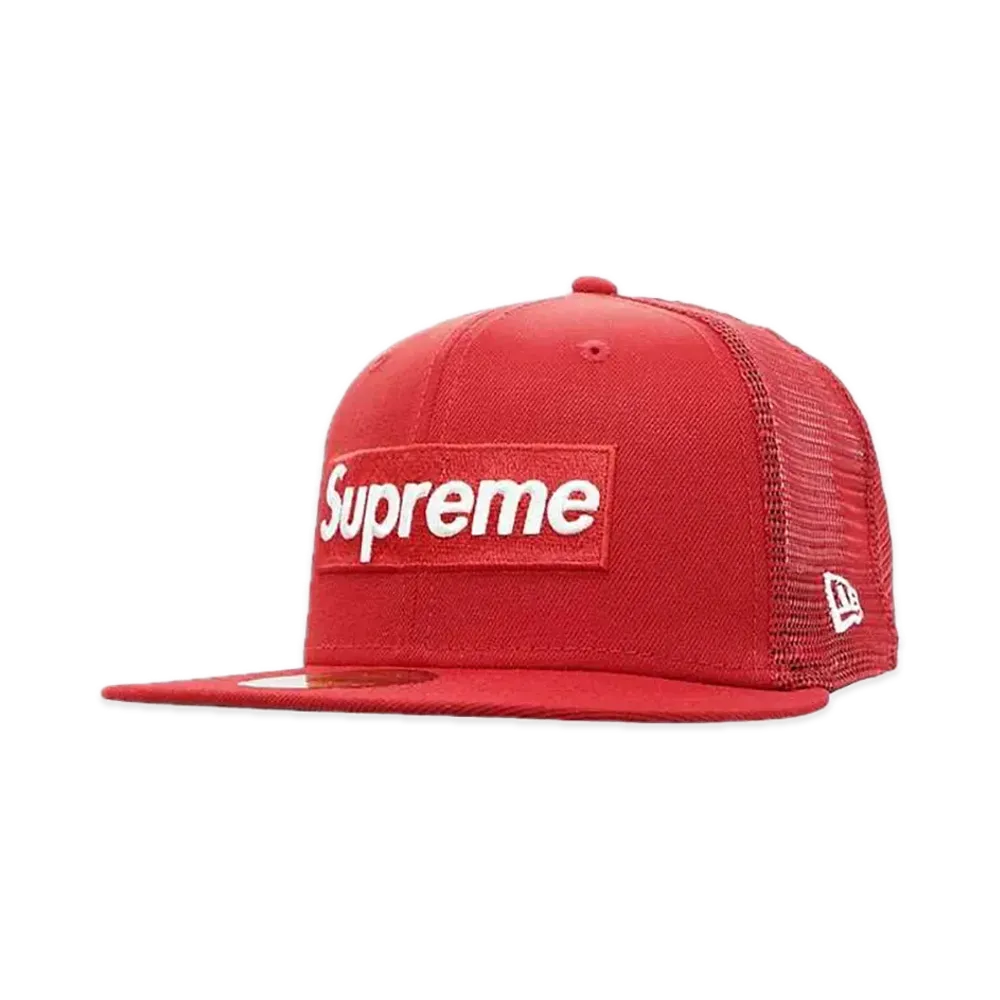 Supreme Box Logo Mesh Back New Era "Red" (24SS)