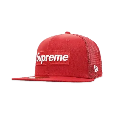 Supreme Box Logo Mesh Back New Era "Red" (24SS)