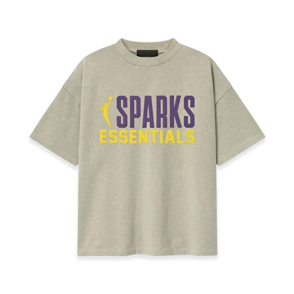 FEAR OF GOD ESSENTIALS Sparks 90's Tee "Heather Stone"
