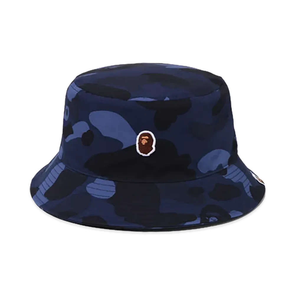 A BATHING APE Color Camo Bucket Hat "Navy"