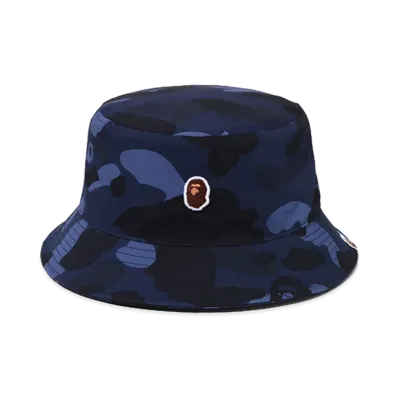 A BATHING APE Color Camo Bucket Hat "Navy"
