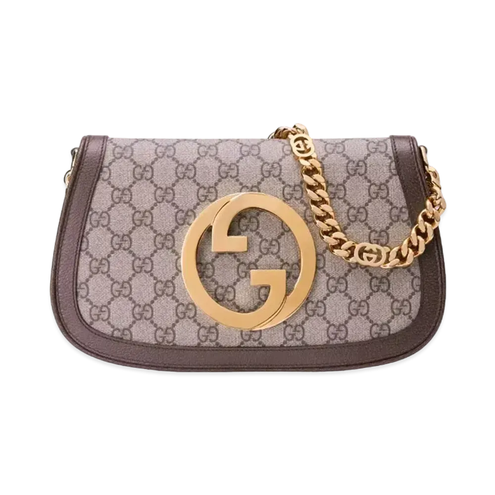 GUCCI Gucci Blondy Shoulder Bag GG Supreme Canvas "Beige/Ebony"