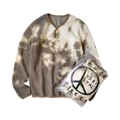 KAPITAL Reverse Fleece Tie Dye Pack Long Tee "Brown"