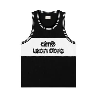 Aime Leon Dore Knit Basketball Jersey "Black"