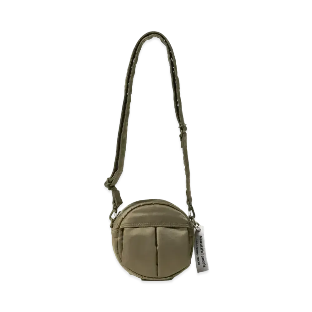 POTR x beautiful people Shoulder Bag In Nylon Twill "Olive"