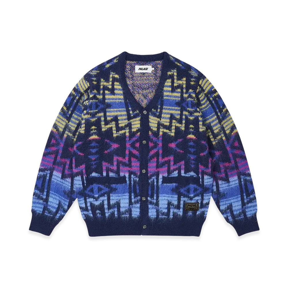 PALACE Navajo Knit Cardigan "Blue"