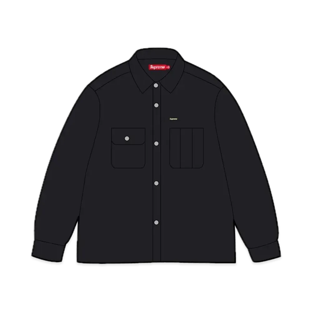Supreme Washed Corduroy Shirt "Black"