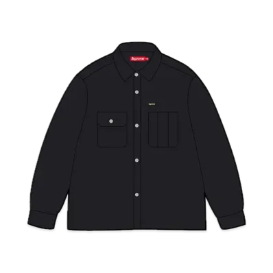 Supreme Washed Corduroy Shirt "Black"