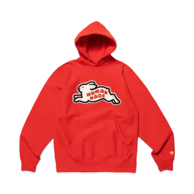 HUMAN MADE Rabbit Heavy Weight Hoodie "Red"