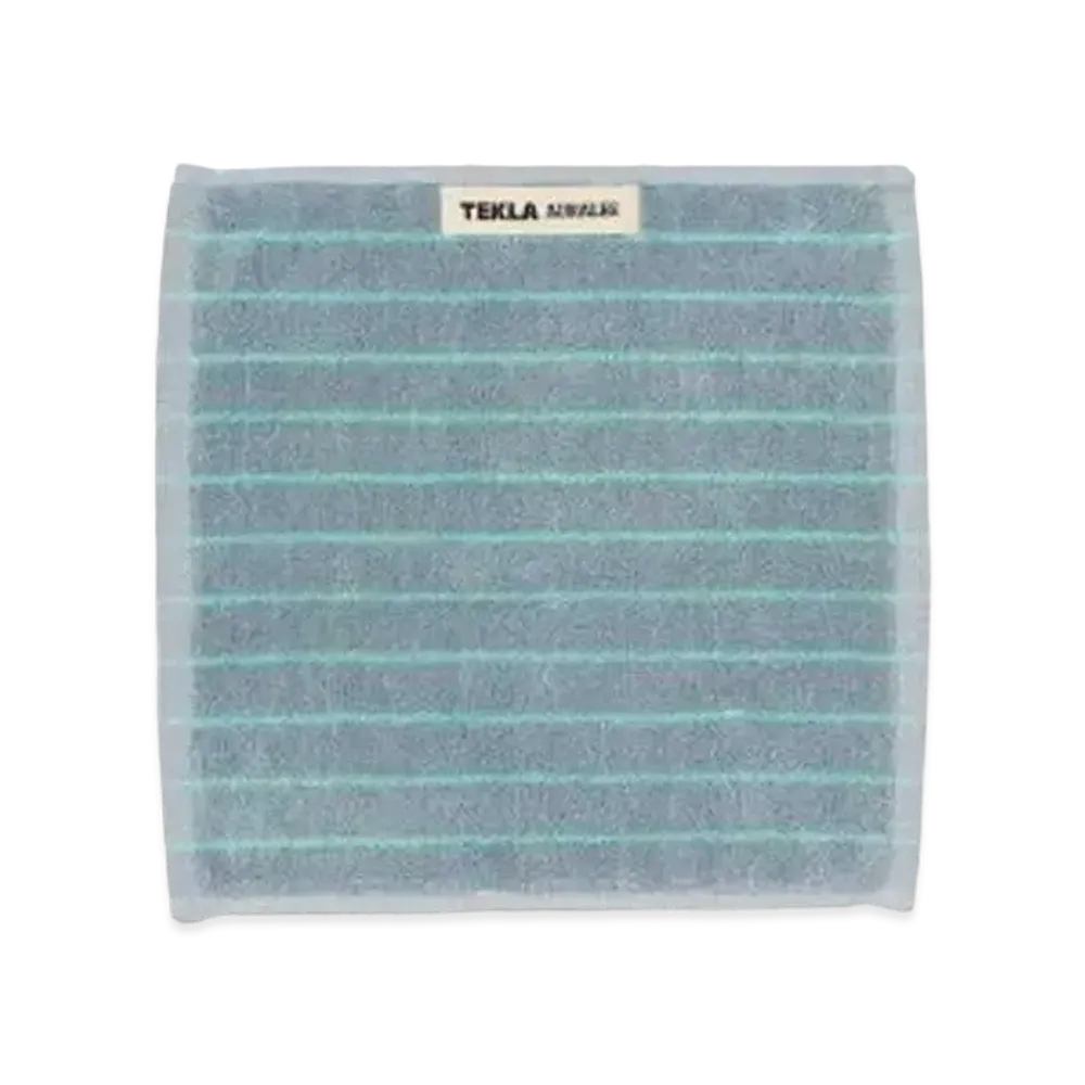 AURALEE x Tekla Wash Cloth "Mist Stripes"