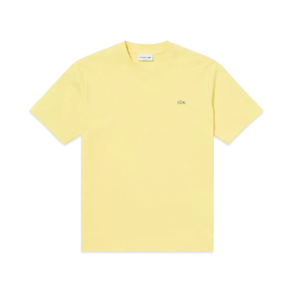 LACOSTE Outline Clock Crew Neck T-Shirt "Beige"