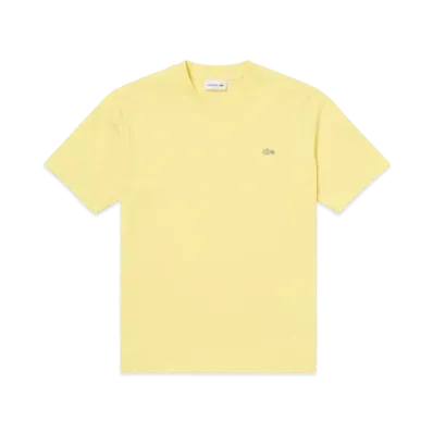LACOSTE Outline Clock Crew Neck T-Shirt "Beige"