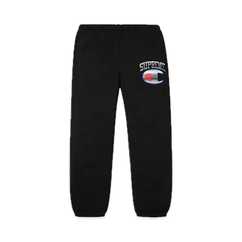 Supreme x Champion Chrome Sweatpant "Black"