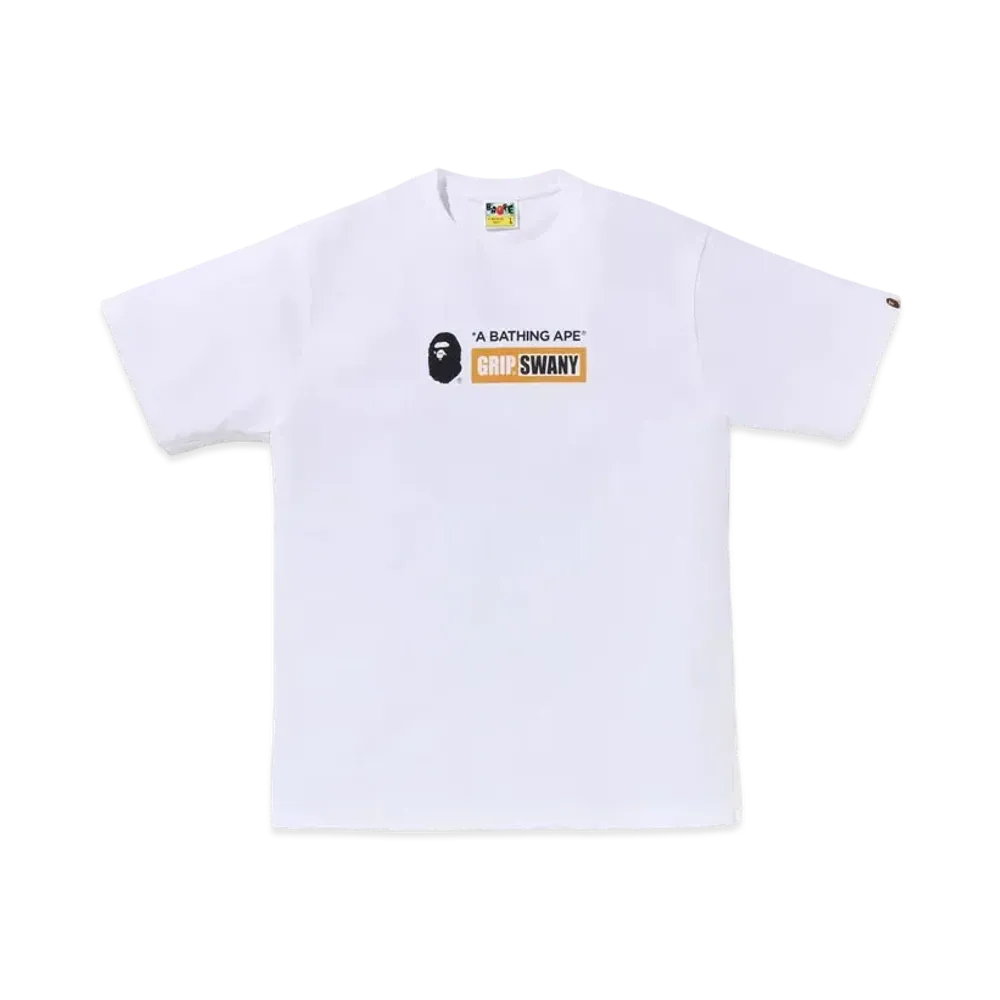 A BATHING APE x GRIP SWANY Tee "White"