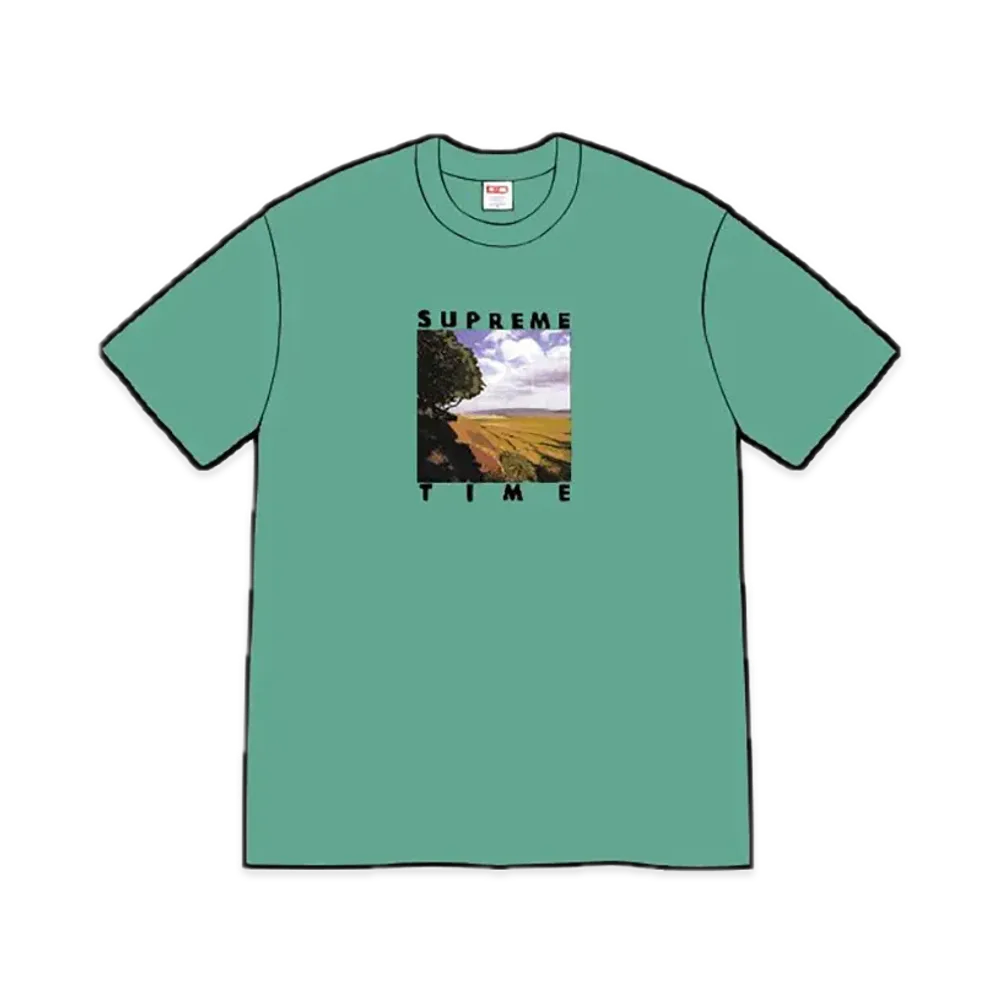 シュプリーム タイム Tシャツ "ダスティ ティ"