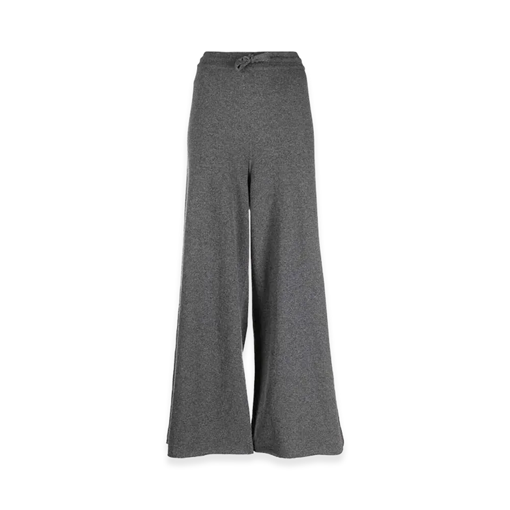 Jil Sander Women's Wide Leg Pants With Drawstring Waistband "Gray"
