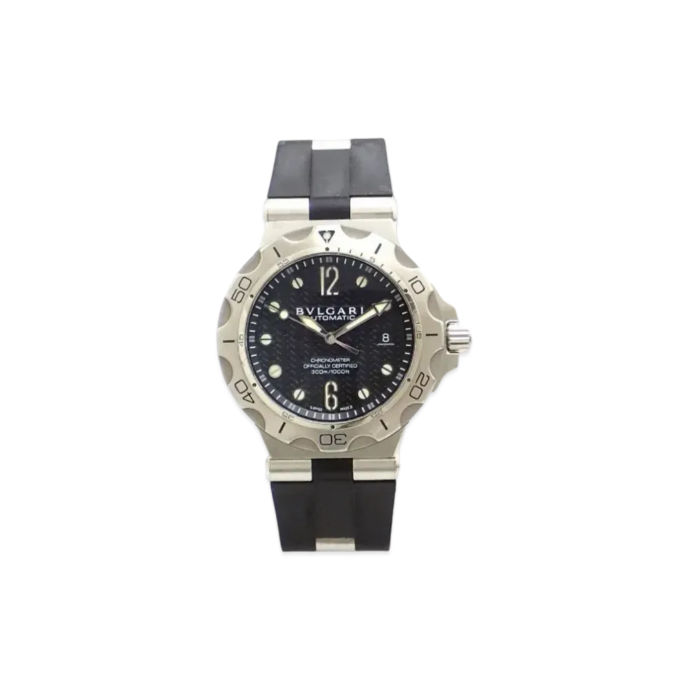 BVLGARI Diagono Professional Scuba Aqua "Black/Stainless Steel"