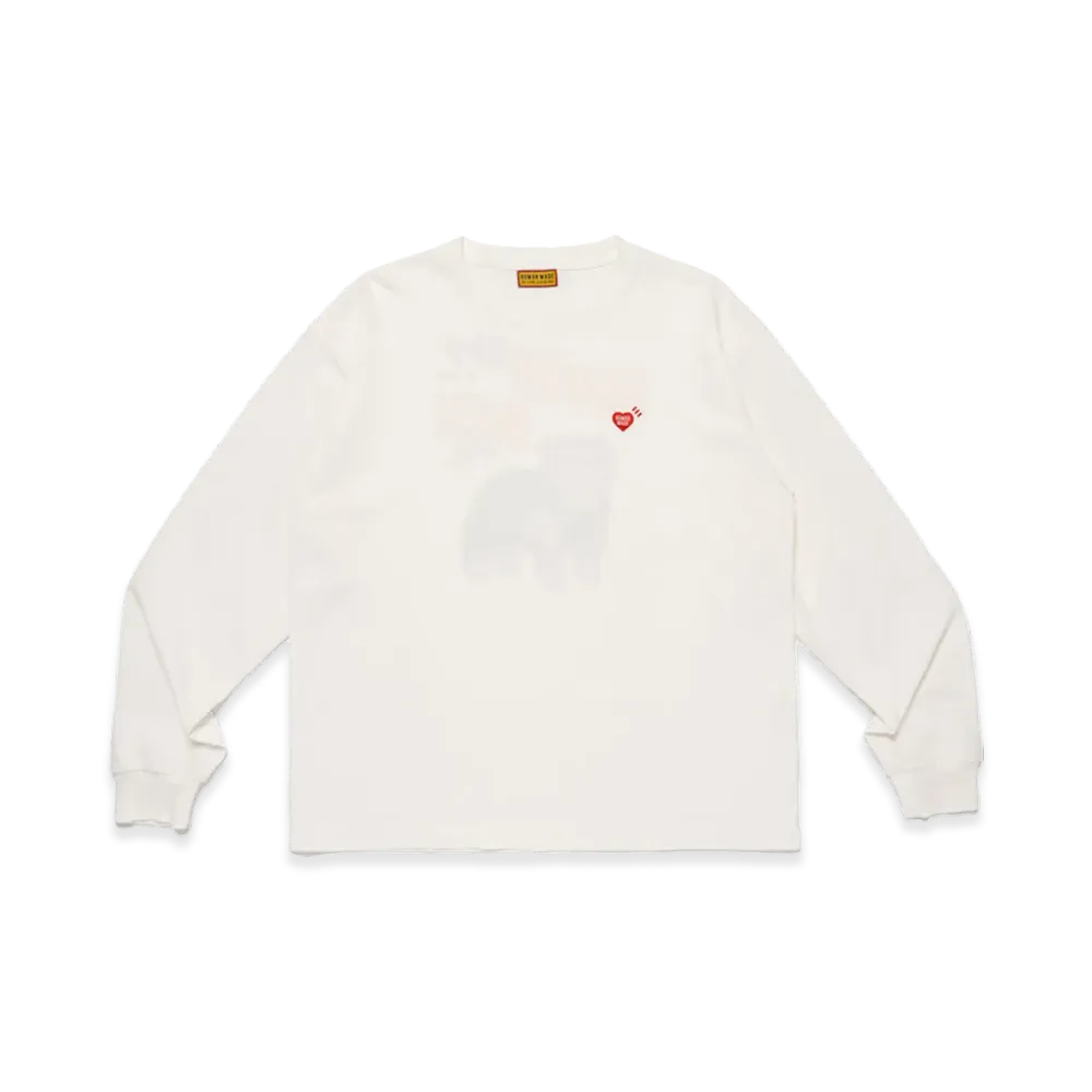 HUMAN MADE Graphic L/S T-Shirt "White"