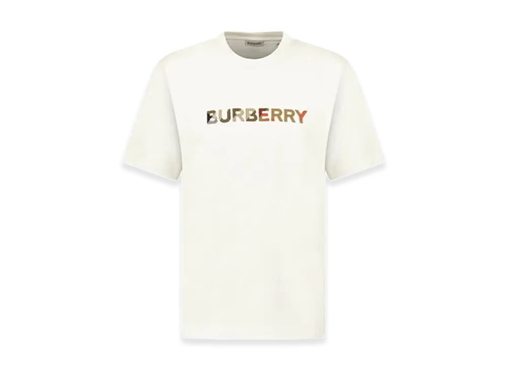 Burberry Ellison Cotton T-shirt "White"