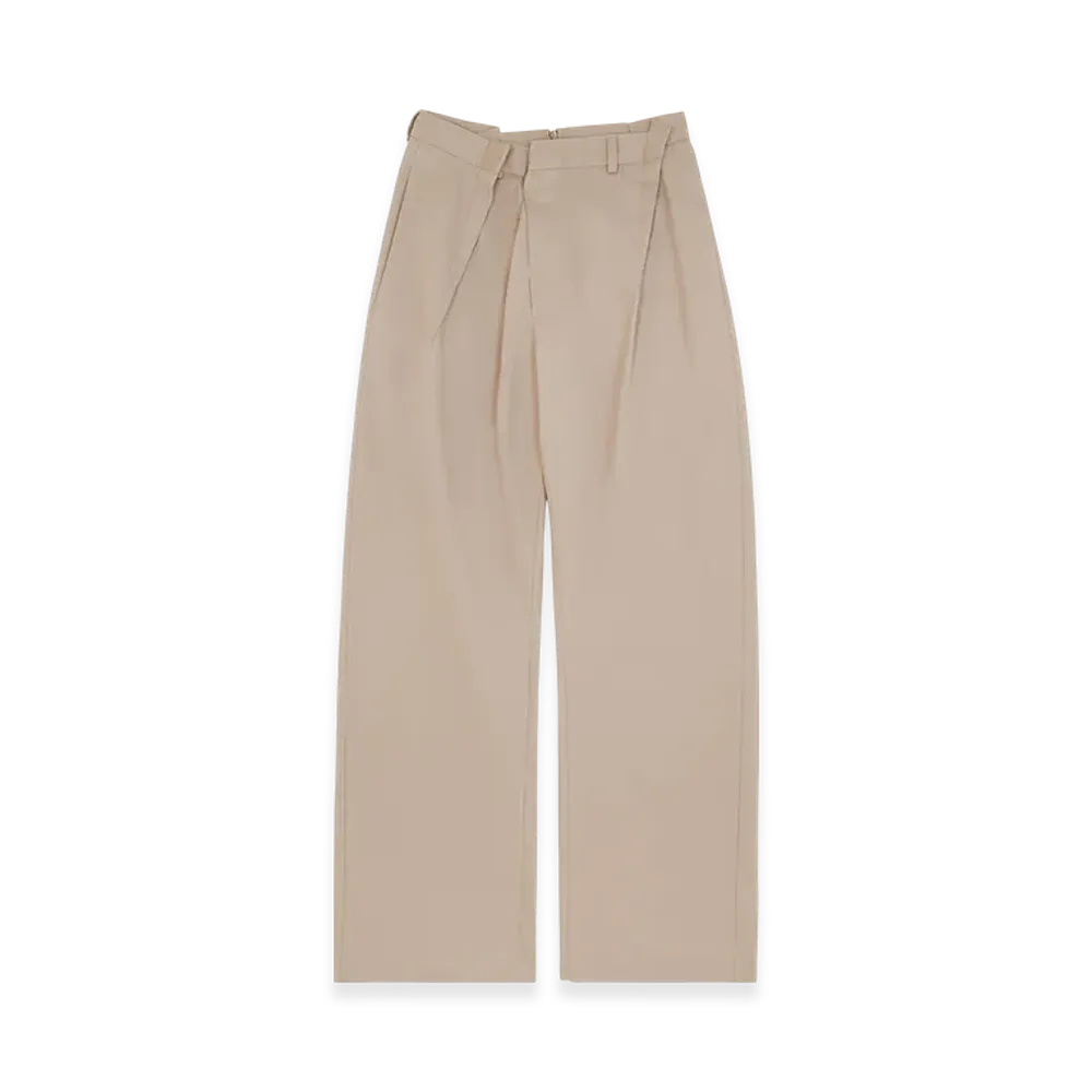 MM6 Maison Margiela Women's Tapered Leg Trousers "Sand"